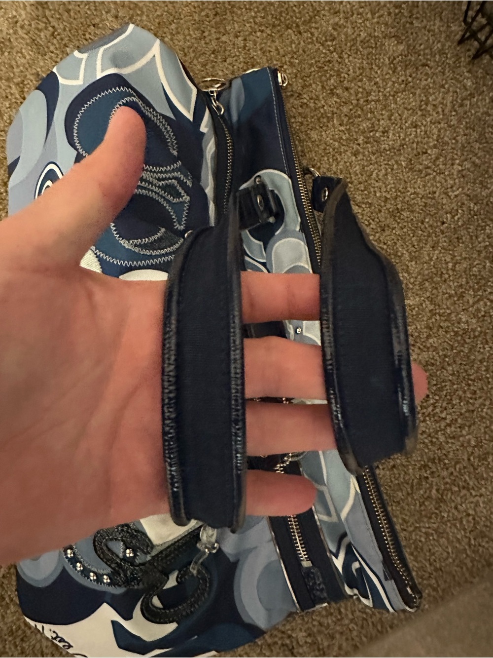 Coach Poppy Glam Pop C Denim Appliqué Tote - Picture 16 of 16